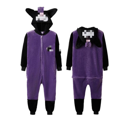 Manufacturer Wholesale Flannel Cartoon Animal Onesie Pajamas Goku Zipper Style Unisex Homewear Mixed Batch