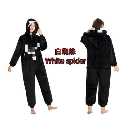Manufacturer Wholesale Flannel Cartoon Animal Onesie Pajamas Goku Zipper Style Unisex Homewear Mixed Batch