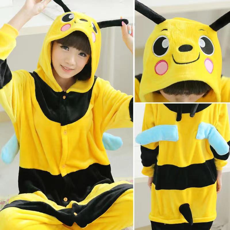 Foreign Trade New Flannel Cartoon Animal Onesie Pajamas Sullivan Couple Parent-Child Onesie Pajamas Homewear