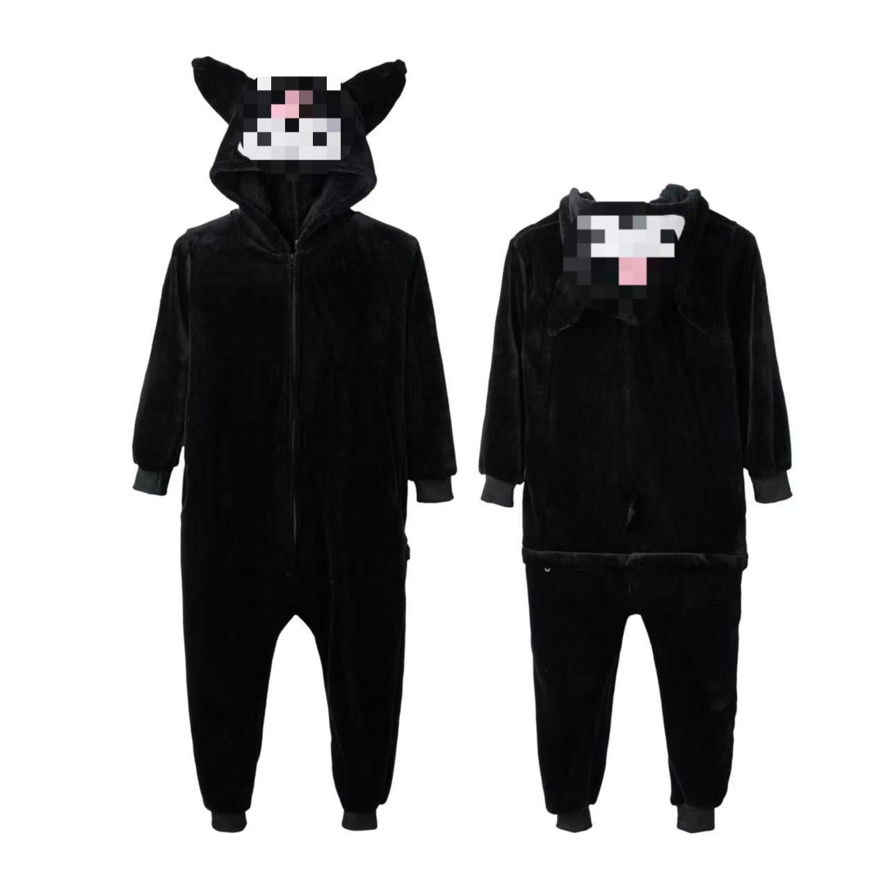 Manufacturer Wholesale Flannel Cartoon Animal Onesie Pajamas Goku Zipper Style Unisex Homewear Mixed Batch