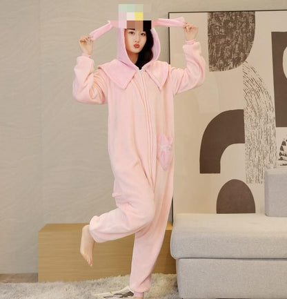 Manufacturer Wholesale Flannel Cartoon Animal Onesie Pajamas Goku Zipper Style Unisex Homewear Mixed Batch