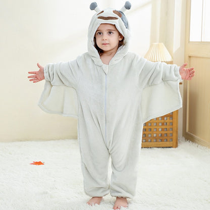 New Children's Jumpsuit Cross-Border Halloween Festival Outfit Christmas Jumpsuit Flannel Romper Performance Costume