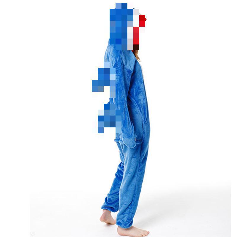 Foreign Trade New Flannel Cartoon Animal Onesie Pajamas Sullivan Couple Parent-Child Onesie Pajamas Homewear