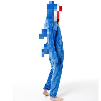 Foreign Trade New Flannel Cartoon Animal Onesie Pajamas Sullivan Couple Parent-Child Onesie Pajamas Homewear