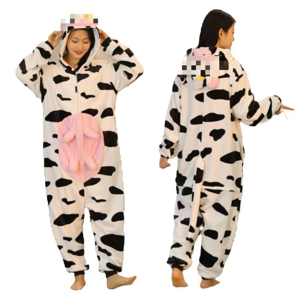 Manufacturer Wholesale Flannel Cartoon Animal Onesie Pajamas Goku Zipper Style Unisex Homewear Mixed Batch