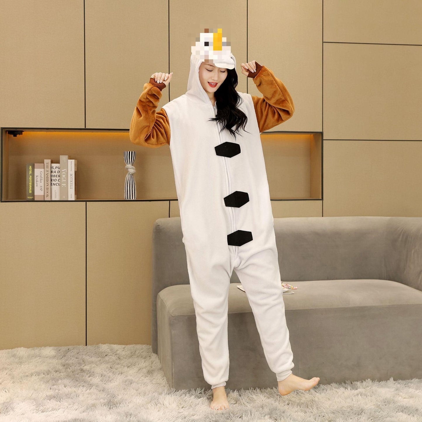 Manufacturer Wholesale Flannel Cartoon Animal Onesie Pajamas Goku Zipper Style Unisex Homewear Mixed Batch