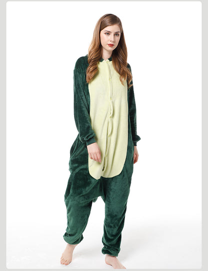 Foreign Trade New Flannel Cartoon Animal Onesie Pajamas Sullivan Couple Parent-Child Onesie Pajamas Homewear