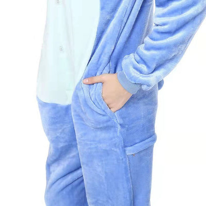 Manufacturer Wholesale Flannel Cartoon Animal Onesie Pajamas Goku Zipper Style Unisex Homewear Mixed Batch
