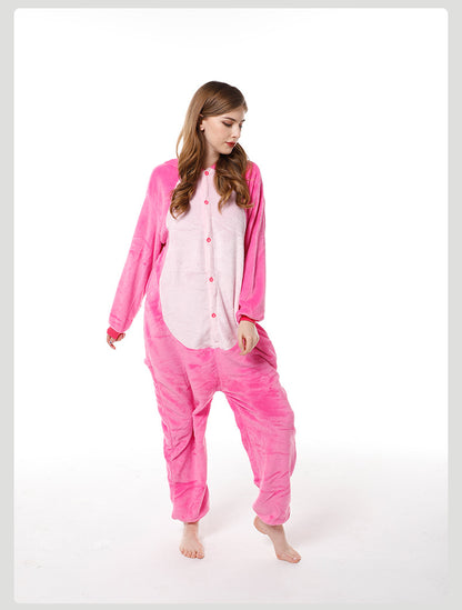 Manufacturer Wholesale Flannel Cartoon Animal Onesie Pajamas Goku Zipper Style Unisex Homewear Mixed Batch