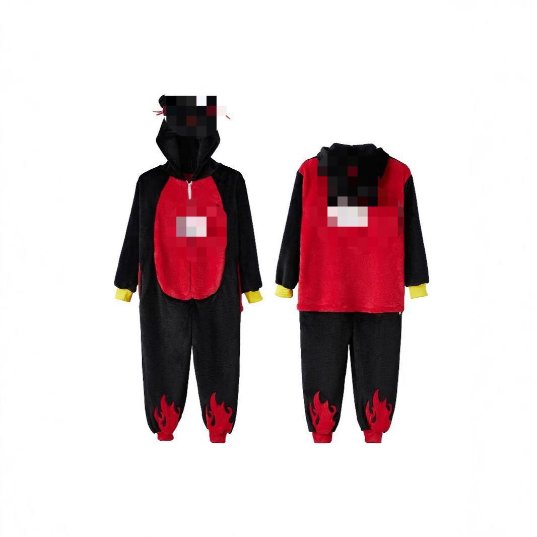 Manufacturer Wholesale Flannel Cartoon Animal Onesie Pajamas Goku Zipper Style Unisex Homewear Mixed Batch
