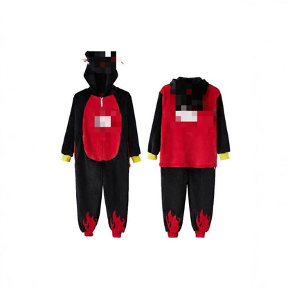 Manufacturer Wholesale Flannel Cartoon Animal Onesie Pajamas Goku Zipper Style Unisex Homewear Mixed Batch